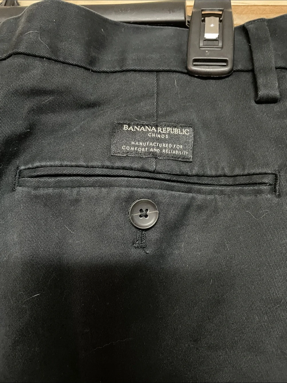 Banana Republic Aiden Slim Fit size 33x32 Black Dress Pants Straight Leg